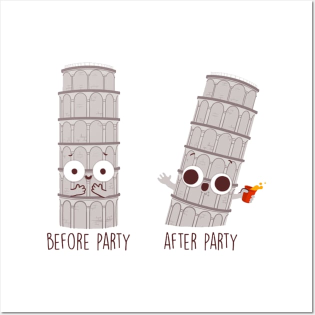 Before Party After Party Wall Art by BrechtVdS